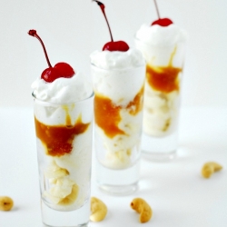 Caramel Banana Split Shooters