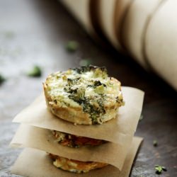 Baked Snack Broccoli with Cheese