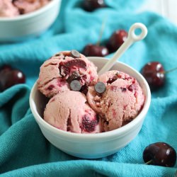 Roasted Cherry Frozen Yogurt