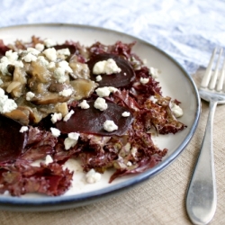 Beet Mushroom and Blue Cheese Salad