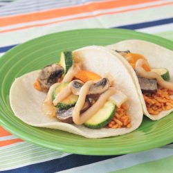 miso roasted veggie tacos