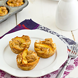 Brown Sugar Peach French Toast Cups