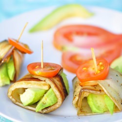 White Eggplant & Avocado Wraps