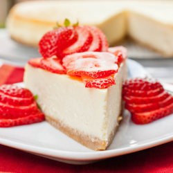 NY Cheesecake with Strawberries