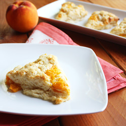 Roasted Peach Scones