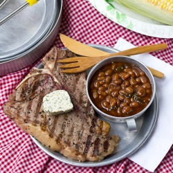 Campfire Porterhouse Steaks