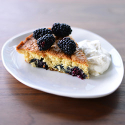 Buttermilk Cake with Blackberries