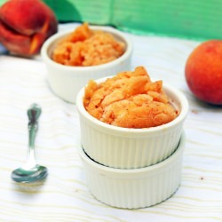 Peach Ginger Sorbet