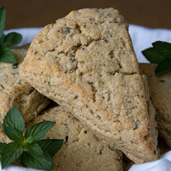 Lime, Mint & Coconut Oil Scones