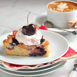 Peach & Cherry Breakfast Cake