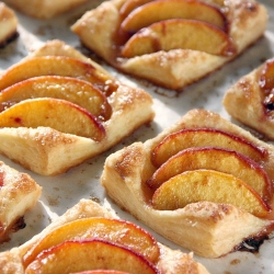 Puff Pastry Peach Tartlets