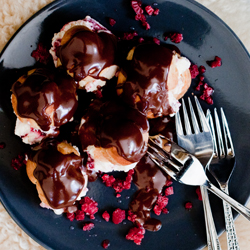 Ice Cream Choux Puff Sandwiches