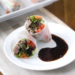 Steak Spring Rolls