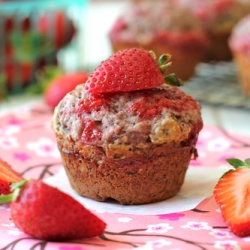 Strawberry Balsamic Jam Muffins