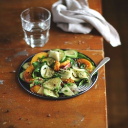 Courgette & Peach Salad