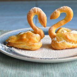 Filled Pâte à Choux Swans