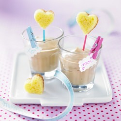 Coffee Pudding & Pound Cake Heart