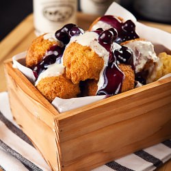 Blueberry Pancake Fritters