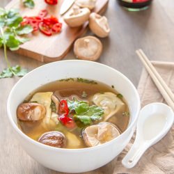 Mushroom Dumplings Shiitake Broth