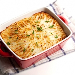 Celeriac and Potato Gratin