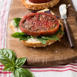 Tomato Open-faced Sandwich