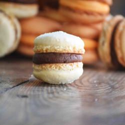 Salted Chocolate Filled Macarons