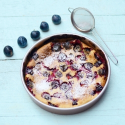 Damson Plum Clafoutis