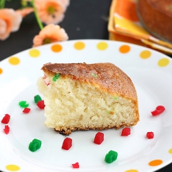 Eggless Vanilla Sponge Cake