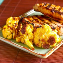 Curried Roasted Cauliflower