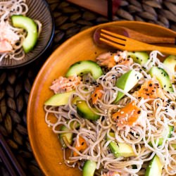 Soba Noodle and Salmon Salad