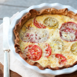 Heirloom Tomato and Parmesan Quiche