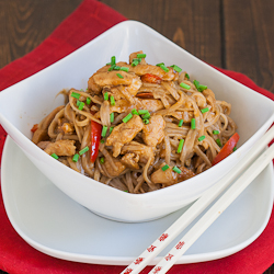 Peanut and Chicken Soba Noodles