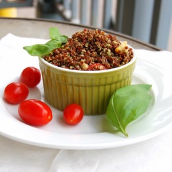 Hazelnut Pesto Quinoa Salad