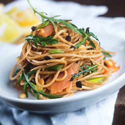 Spaghetti With Smoked Salmon