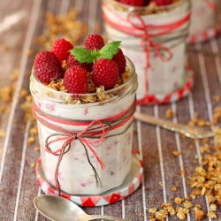 Raspberry and Coconut Dessert