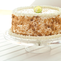 Key Lime Layered Angel Food Cake