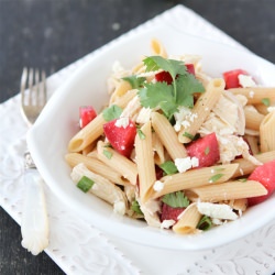 Chicken Plum Pasta Salad