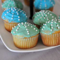 Ocean-themed cupcakes