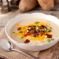 Cheesy Bacon Ranch Potato Soup