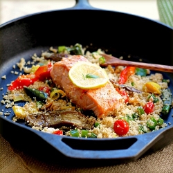 Salmon Provencal Couscous