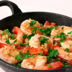 Spanish Garlic Prawns