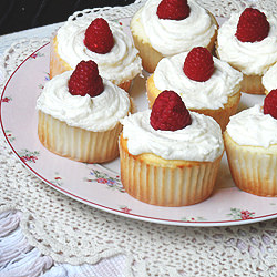 Raspberry Filled Cupcakes