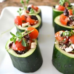 Greek-Style Cucumber Cups