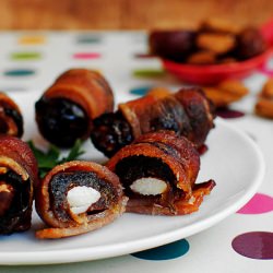 Bacon-Wrapped Almond-Stuffed Dates