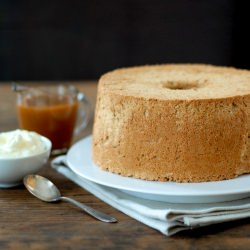 Caramel Macchiato Angel Food Cake