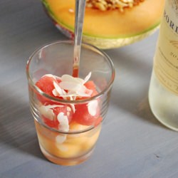 Melon in White Wine