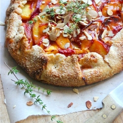 Peach Free Form Tart