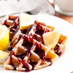 Lemon Belgian Waffles