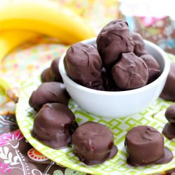 PB Banana Dark Chocolate Bites