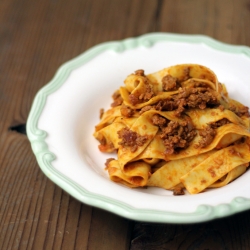 Ragu Bolognese with Pappardelle